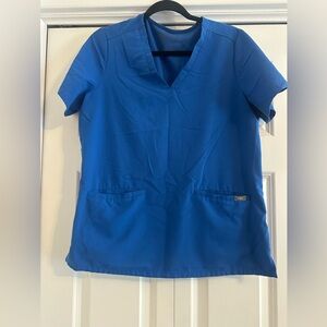 FIGS Casma Scrub Tops for Women Royal Blue